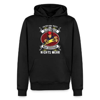 Ich Bin Verheiratet und Elektriker Elektroniker - Männer Premium Bio Hoodie - Schwarz - Vorne - Nico (187cm)