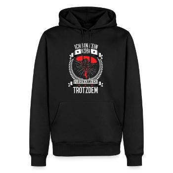 Ich Bin Kein Engel Gleitschirm Paragleiten Gleiter - Männer Premium Bio Hoodie - Schwarz - Vorne - Nico (187cm)