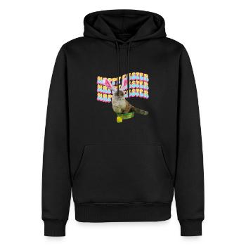 Ostergeschenkidee für Frauen, Männer, Kinder & co. - Männer Premium Bio Hoodie - Schwarz - Vorne - Nico (187cm)