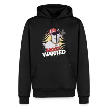 Motif De Lama le plus recherché pour tous les vêtements - Sweat à capuche Premium bio Homme - noir - Devant - Nico (187cm)
