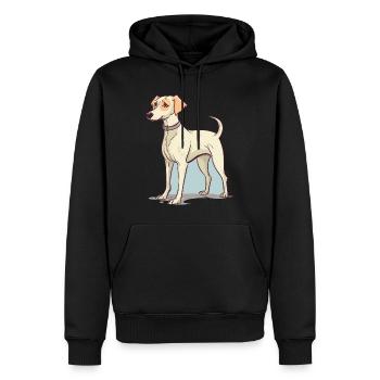 Conception de chien mignon pour les propriétaires de chiens - Sweat à capuche Premium bio Homme - noir - Devant - Nico (187cm)