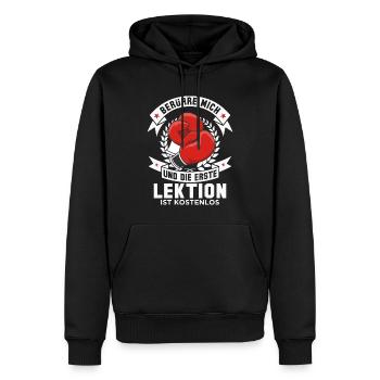 Boxsport Kampfsport Kampfkunst Boxer Kickboxer - Männer Premium Bio Hoodie - Schwarz - Vorne - Nico (187cm)