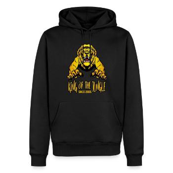 Geburtstag 2005 18 Löwe Lion King of Jungle - Männer Premium Bio Hoodie - Schwarz - Vorne - Nico (187cm)