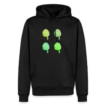 Limes - Men’s Premium Organic Hoodie - black - Front - Nico (187cm)