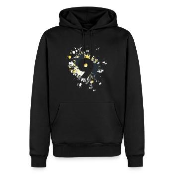 Splash couleur numéro 9 - Sweat à capuche Premium bio Homme - noir - Devant - Nico (187cm)