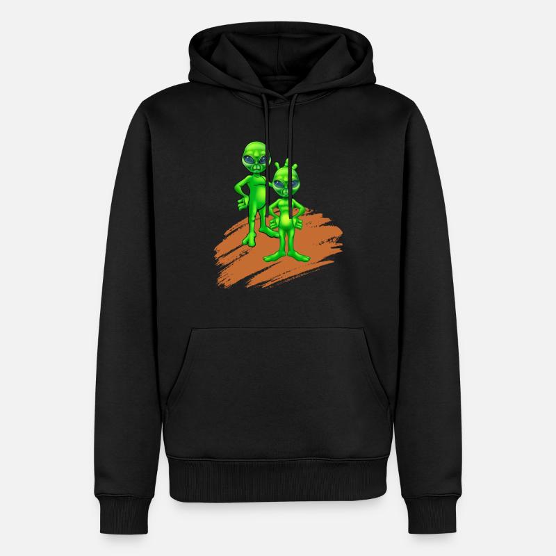 L’humour de Mars - Sweat à capuche Premium bio Homme - noir