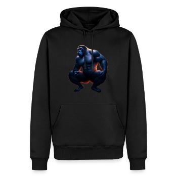 King ape - Men’s Premium Organic Hoodie - black - Front - Nico (187cm)
