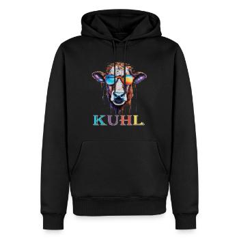 Bauern & Landwirt Geschenk für Bauer Kuh - Männer Premium Bio Hoodie - Schwarz - Vorne - Nico (187cm)