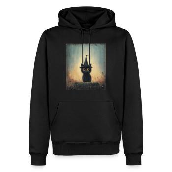 Halloween Kitten - Men’s Premium Organic Hoodie - black - Front - Nico (187cm)