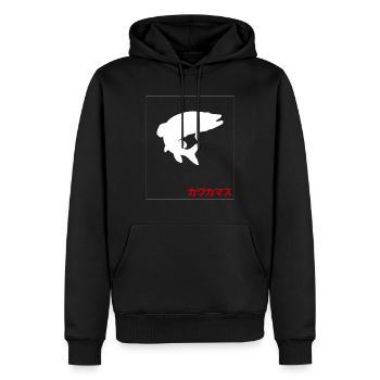 Pêche au brochet Pêche aux carnassiers - Sweat à capuche Premium bio Homme - noir - Devant - Nico (187cm)