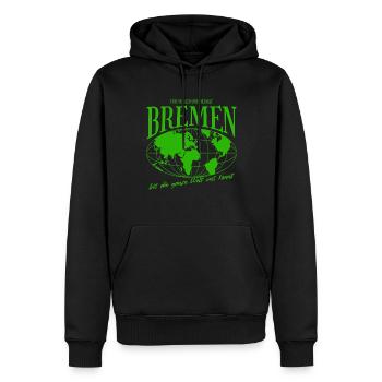 Brême Home Pride Football Cadeau - Sweat à capuche Premium bio Homme - noir - Devant - Nico (187cm)