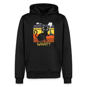 Halloween Katze Hexe - Männer Premium Bio Hoodie - Schwarz - Vorne - Nico (187cm)