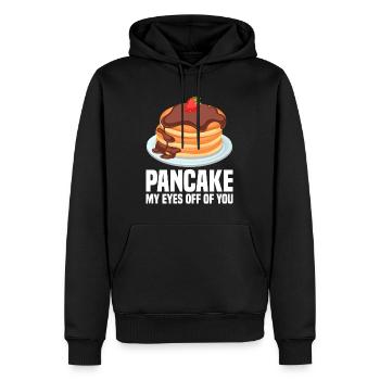 Eierkuchen - Männer Premium Bio Hoodie - Schwarz - Vorne - Nico (187cm)