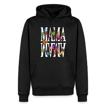 T-shirt fête des mères - Sweat à capuche Premium bio Homme - noir - Devant - Nico (187cm)