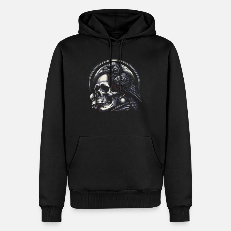 Prophète de l’éclipse - Sweat à capuche Premium bio Homme - noir