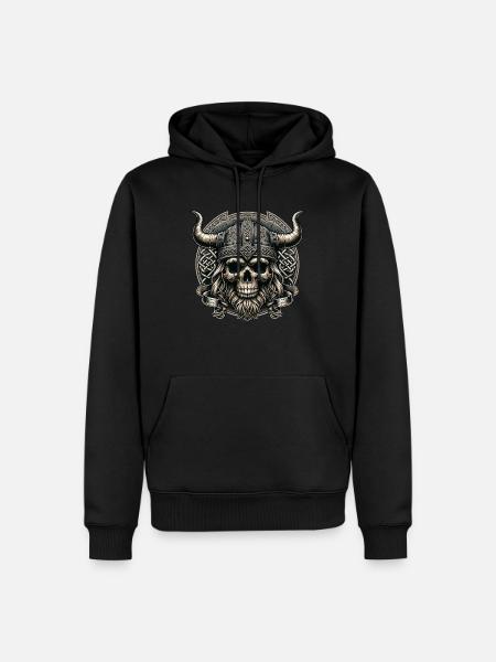 Celtic Warrior's Rest - Men’s Premium Organic Hoodie - black