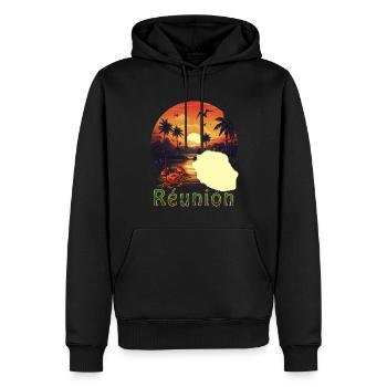 Wiedersehen Einstellung Sonne Mann Frau Kind - Männer Premium Bio Hoodie - Schwarz - Vorne - Nico (187cm)