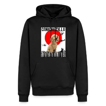 Chien Caniche Féroce ! Propriétaire Chien Mignon - Sweat à capuche Premium bio Homme - noir - Devant - Nico (187cm)