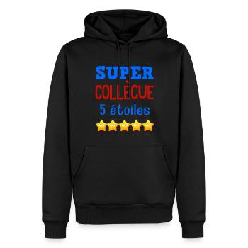 Great 5 Star Work Colleague - Men’s Premium Organic Hoodie - black - Front - Nico (187cm)