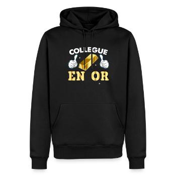 Golden Colleague Terrific Gift Nice Man Woman - Men’s Premium Organic Hoodie - black - Front - Nico (187cm)