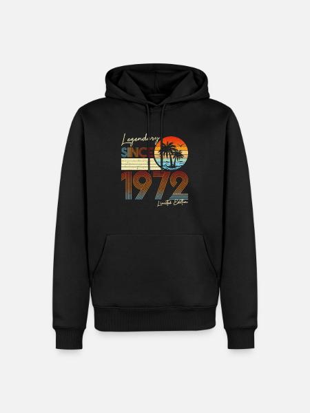 Legendary Since 1972 Limited Edition - Men’s Premium Organic Hoodie - black