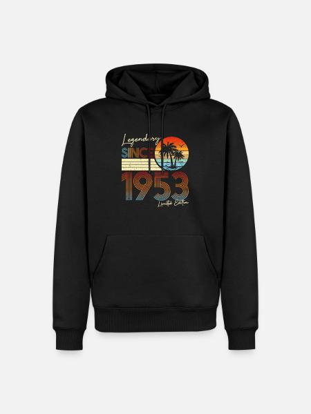 Legendär seit 1953 Limited Edition - Männer Premium Bio Hoodie - Schwarz