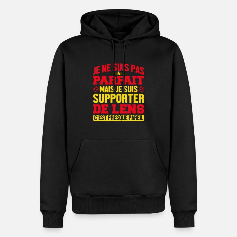 Je Suis Un Supporter De Lens Parfait - Sweat à capuche Premium bio Homme - noir