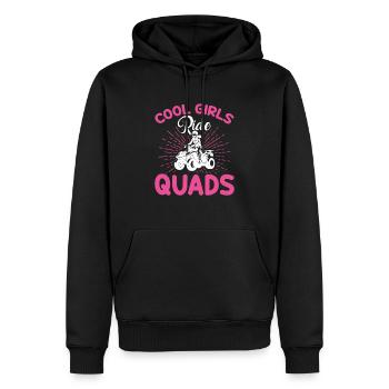 Les Filles Cool Conduisent Des Quads - Sweat à capuche Premium bio Homme - noir - Devant - Nico (187cm)