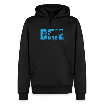 Plongée Sport Mer Idée Cadeau Anniversaire Poisson - Sweat à capuche Premium bio Homme - noir - Devant - Nico (187cm)