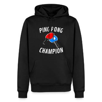 Tischtennismeister Ping-Pong - Männer Premium Bio Hoodie - Schwarz - Vorne - Nico (187cm)