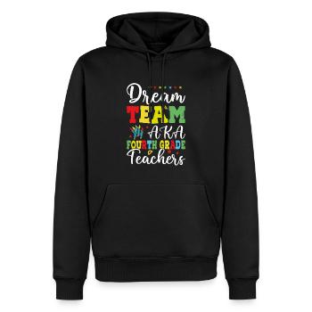 Dream Team Aka Fourth Grade Teachers - Men’s Premium Organic Hoodie - black - Front - Nico (187cm)