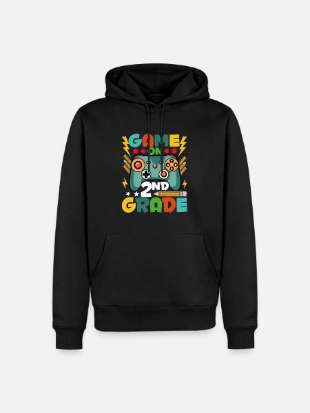 Game on the 2nd grade - Men’s Premium Organic Hoodie - black