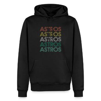 Astros - Männer Premium Bio Hoodie - Schwarz - Vorne - Nico (187cm)