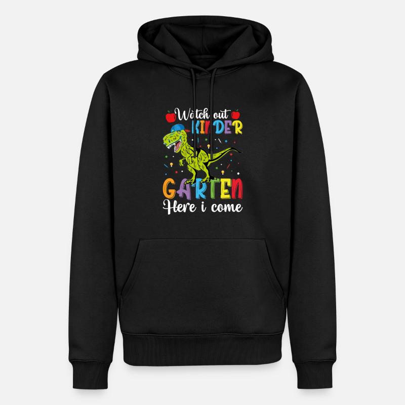 Attention J'arrive De L'école Maternelle - Sweat à capuche Premium bio Homme - noir