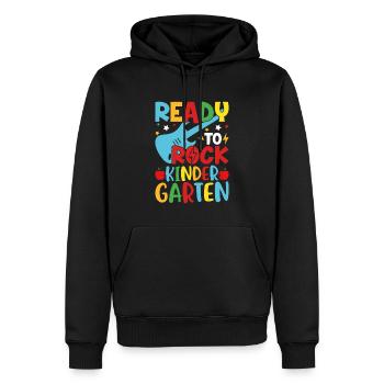 Ready to get kindergarten moving - Men’s Premium Organic Hoodie - black - Front - Nico (187cm)