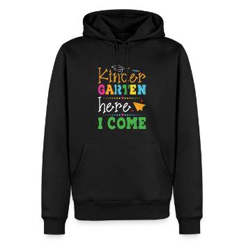 L'école Maternelle Me Voilà - Sweat à capuche Premium bio Homme - noir - Devant - Nico (187cm)
