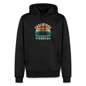 Tequila Casamigos - Männer Premium Bio Hoodie - Schwarz - Vorne - Nico (187cm)