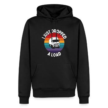 Ich Habe Gerade Eine Ladung Fallen Gelassen - Männer Premium Bio Hoodie - Schwarz - Vorne - Nico (187cm)