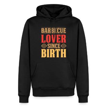 Grillliebhaber Seit Geburt – Grillen - Männer Premium Bio Hoodie - Schwarz - Vorne - Nico (187cm)