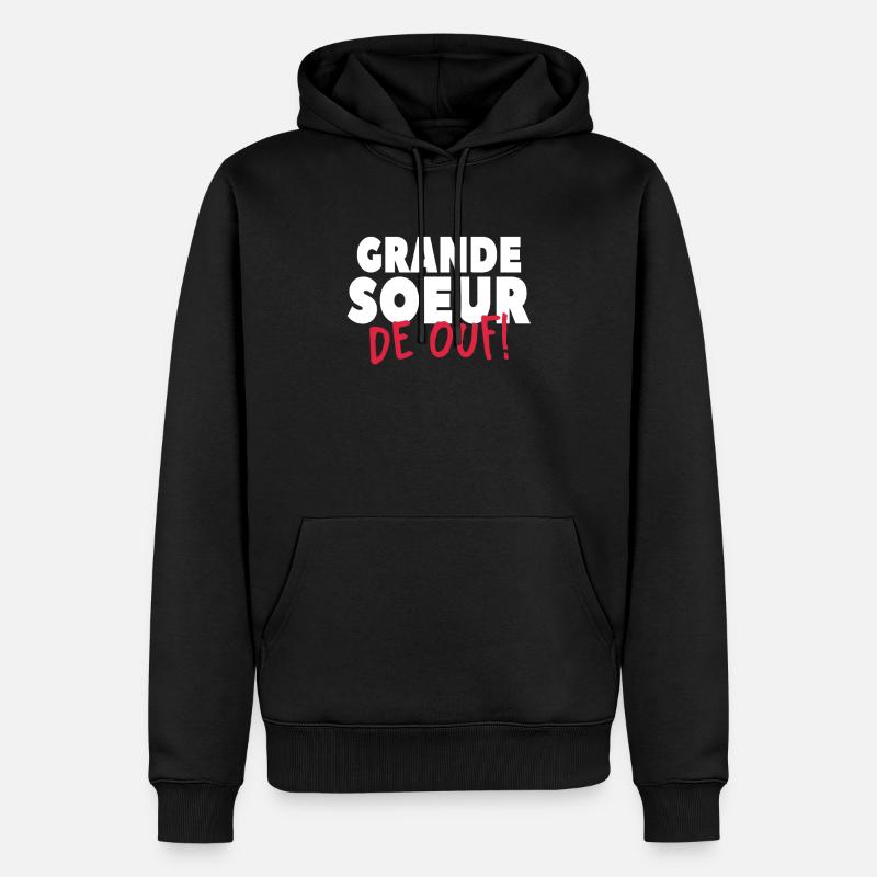 Grand Soeur De Ouf - Sweat à capuche Premium bio Homme - noir