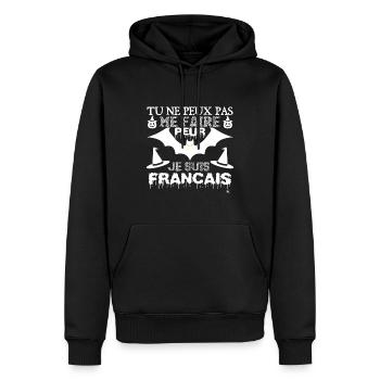 Happy Halloween - jour de Halloween - Sweat à capuche Premium bio Homme - noir - Devant - Nico (187cm)