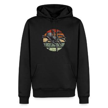 Araignées et tarentules Tarentule - Sweat à capuche Premium bio Homme - noir - Devant - Nico (187cm)