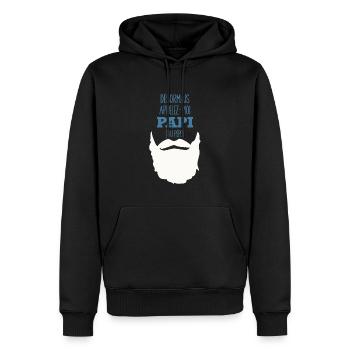 Appelez Moi Papi Idée Cadeau Annonce Grossesse - Sweat à capuche Premium bio Homme - noir - Devant - Nico (187cm)
