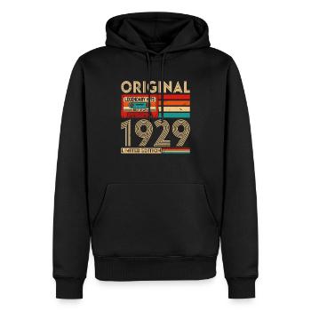 Original legendäre Hits Best of 1929 - Männer Premium Bio Hoodie - Schwarz - Vorne - Nico (187cm)