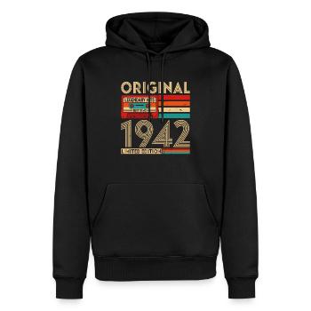 Legendäre Original-Hits Das Beste von 1942 - Männer Premium Bio Hoodie - Schwarz - Vorne - Nico (187cm)