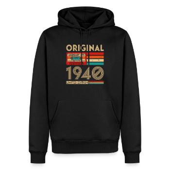Original legendäre Hits Das Beste von 1940 - Männer Premium Bio Hoodie - Schwarz - Vorne - Nico (187cm)