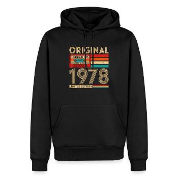 Original legendäre Hits Das Beste von 1978 - Männer Premium Bio Hoodie - Schwarz - Vorne - Nico (187cm)