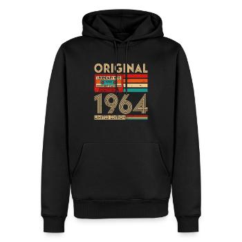 Original legendary hits The Best of 1964 - Men’s Premium Organic Hoodie - black - Front - Nico (187cm)