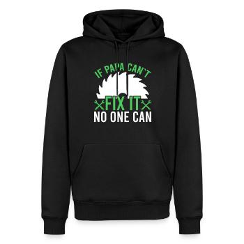 If Dad can't react it, no one can. - Men’s Premium Organic Hoodie - black - Front - Nico (187cm)