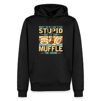 Lustiger Spruch Für Heimwerker - Männer Premium Bio Hoodie - Schwarz - Vorne - Nico (187cm)
